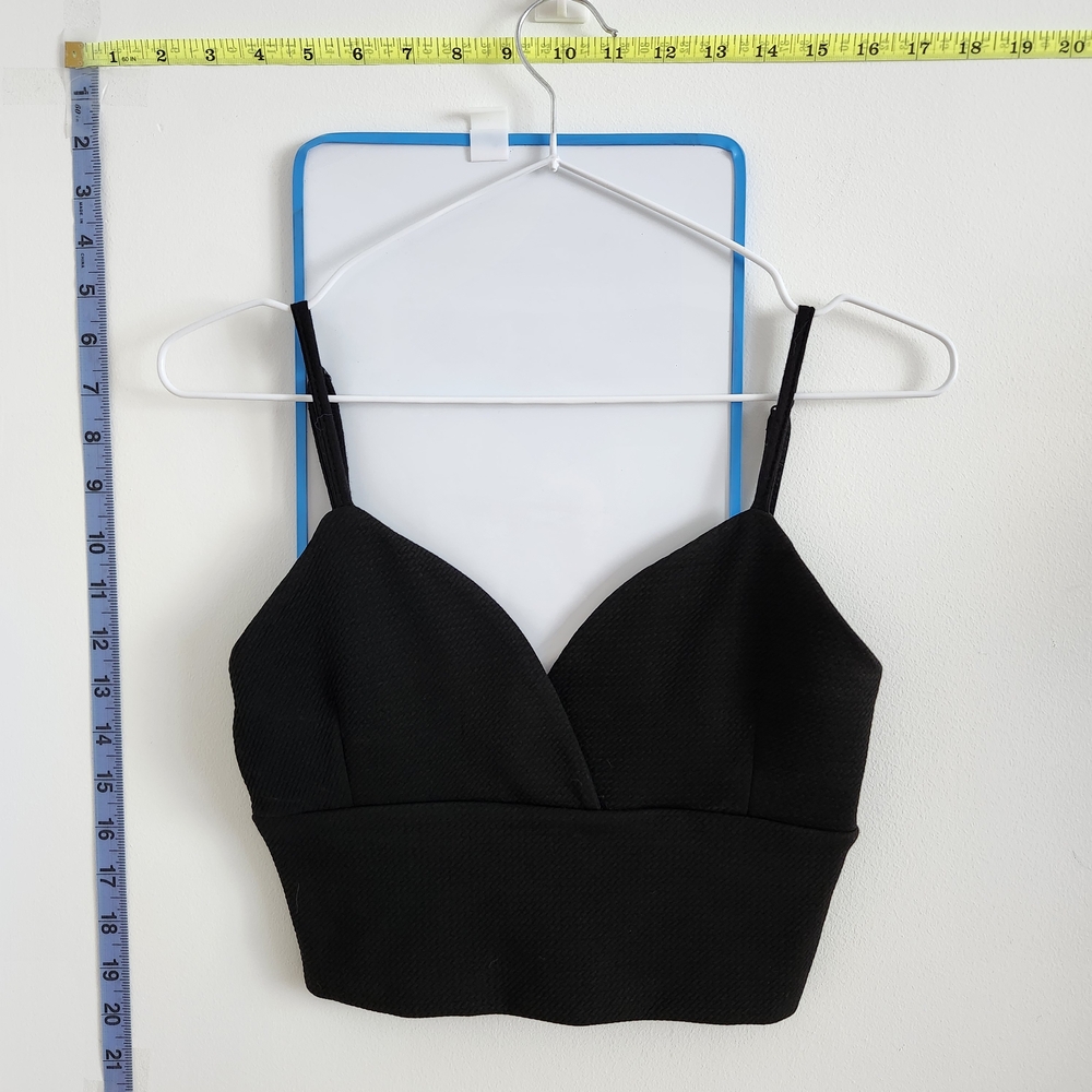 Black Cropped Tank Top